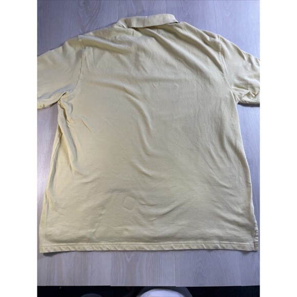 Tori Richard Shirt Men's 2XL Yellow Thinking Monkey Embroidered Logo Polo XXL - Picture 10 of 15